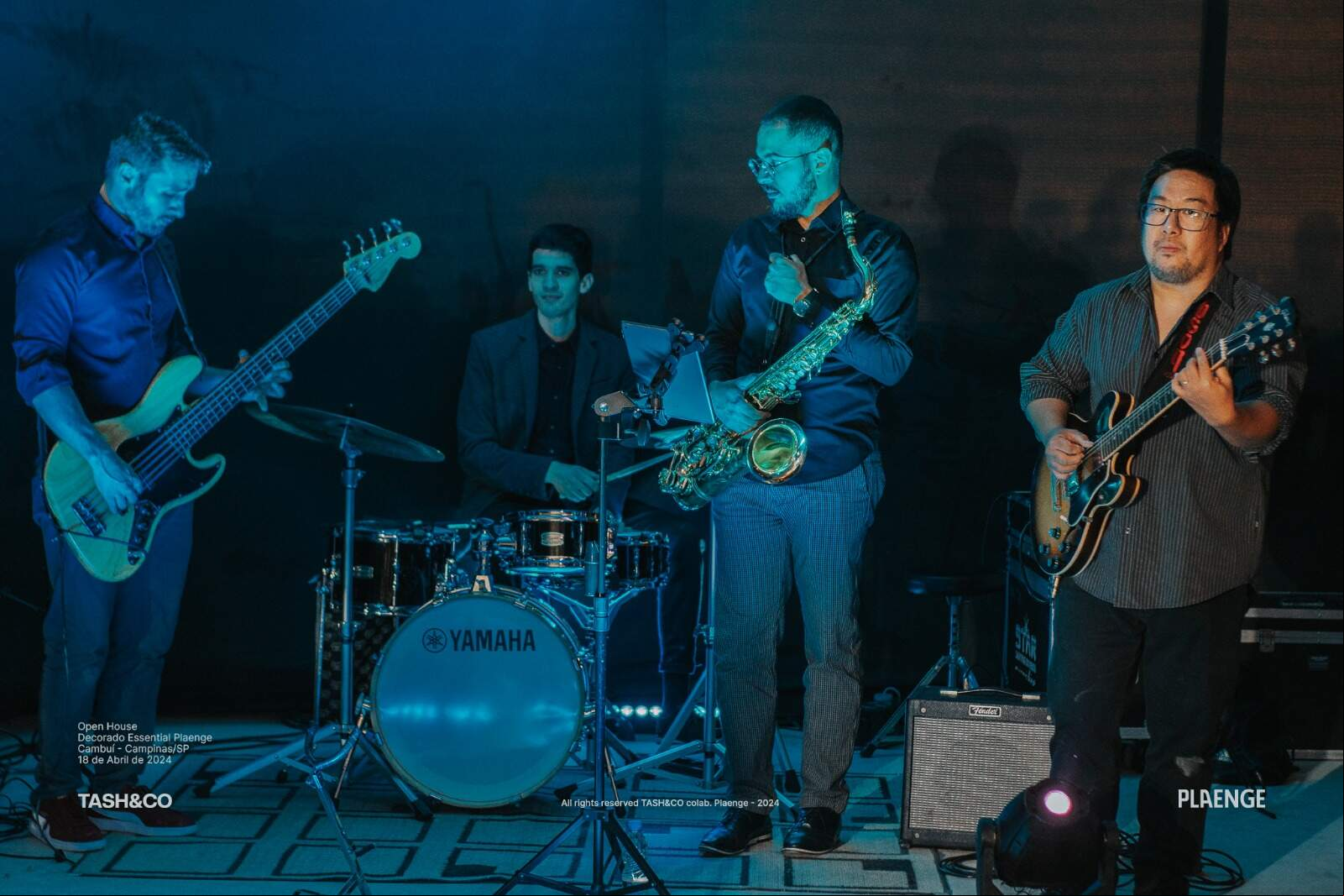 Música ao vivo tornou a noite ainda mais agradável