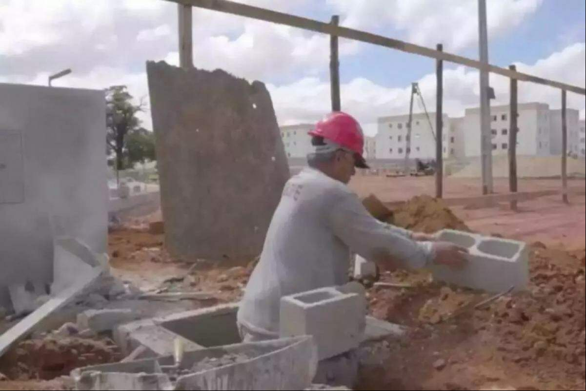 Registro feito no início da obra, em 2021 