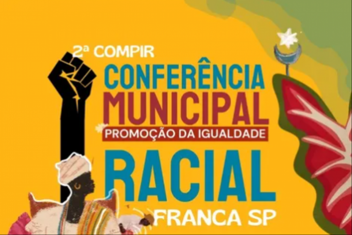 Arte de divulgação da 2ª Conferência Municipal de Promoção da Igualdade Racial