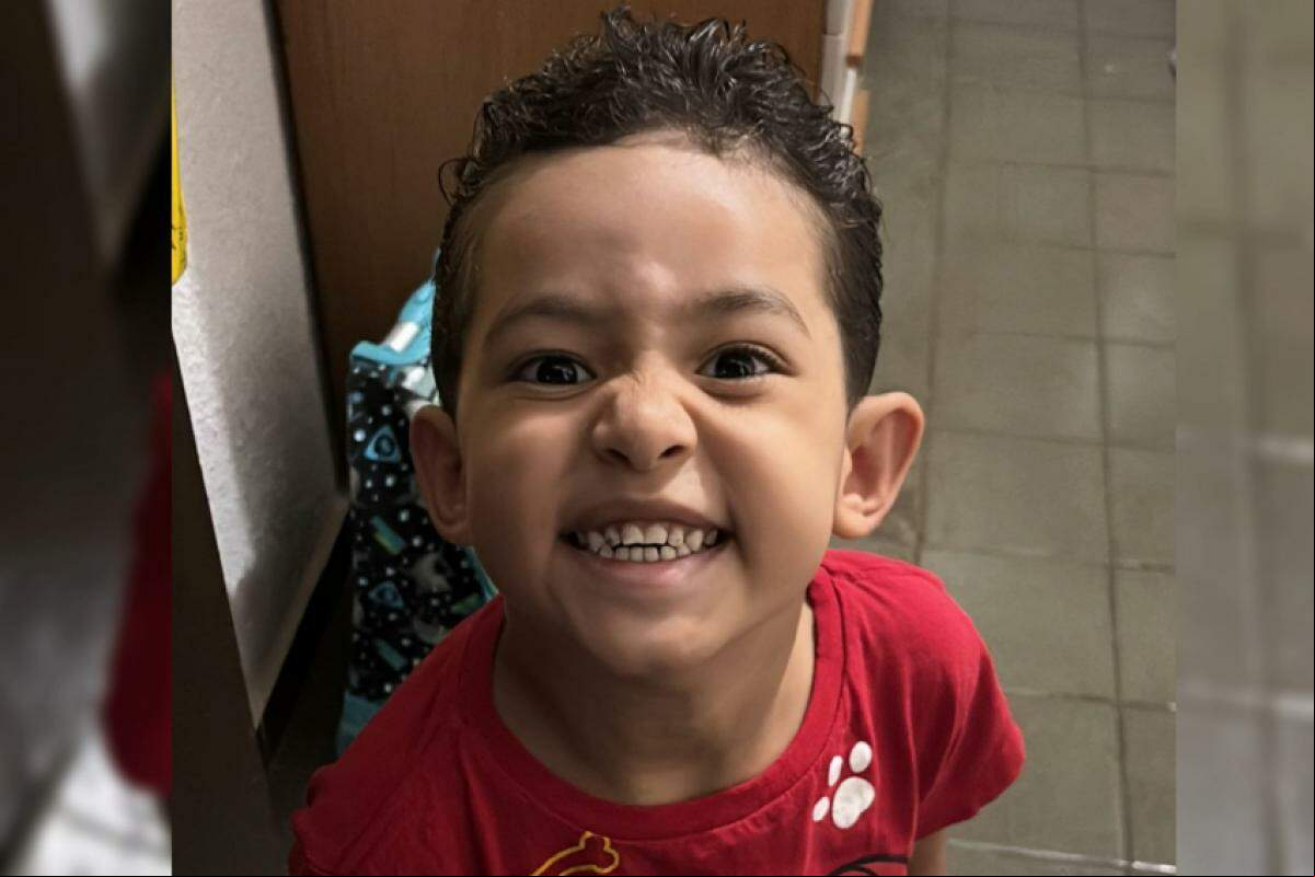 Miguel Guirra de Jesus Justino, de 4 anos
