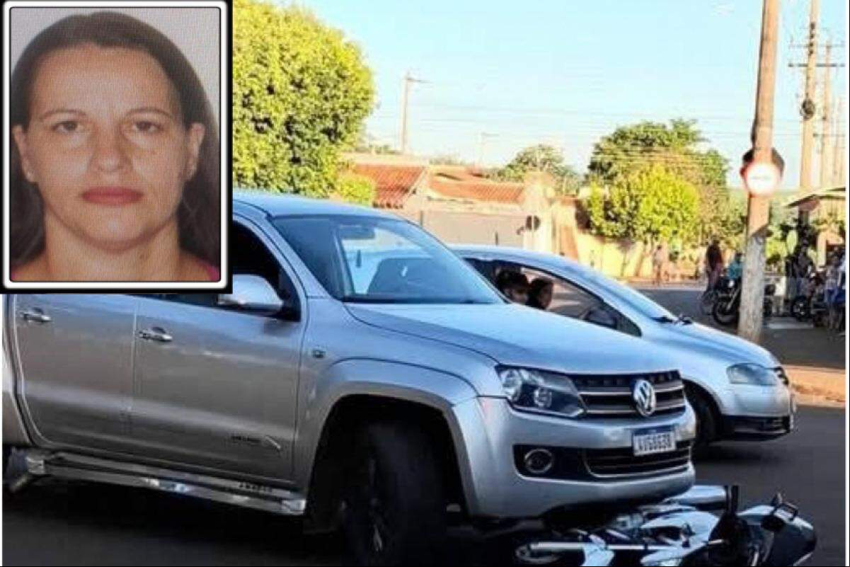 Local do acidente; vítima Cristiane Aparecida da Silva de Paula
