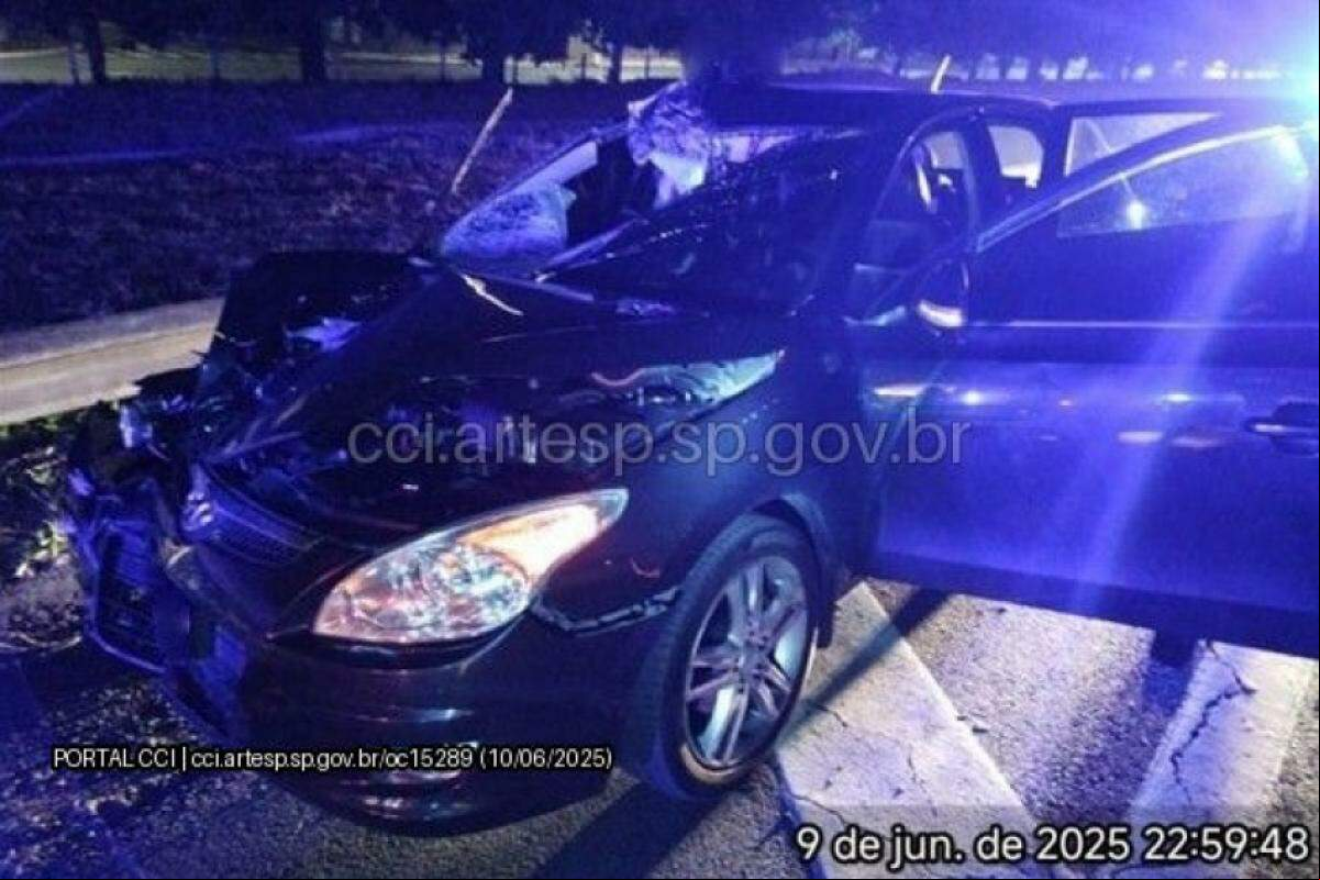 Andarilho foi atropelado após tentar arremessar barra de ferro contra veículos; condutor de carro também morreu.